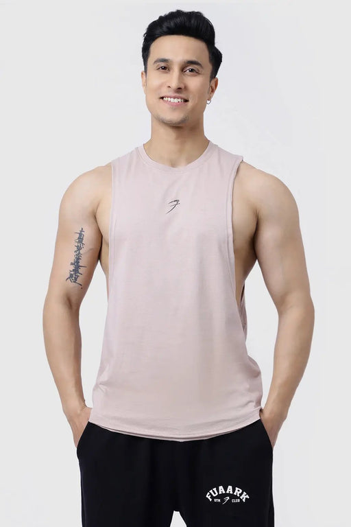 Drift Deep Arm Tank Beige by Fuaark Nz