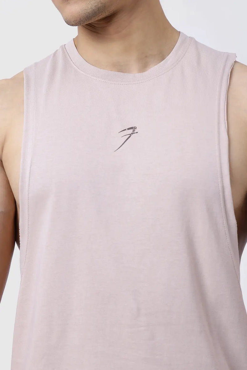 Drift Deep Arm Tank Beige by Fuaark Nz