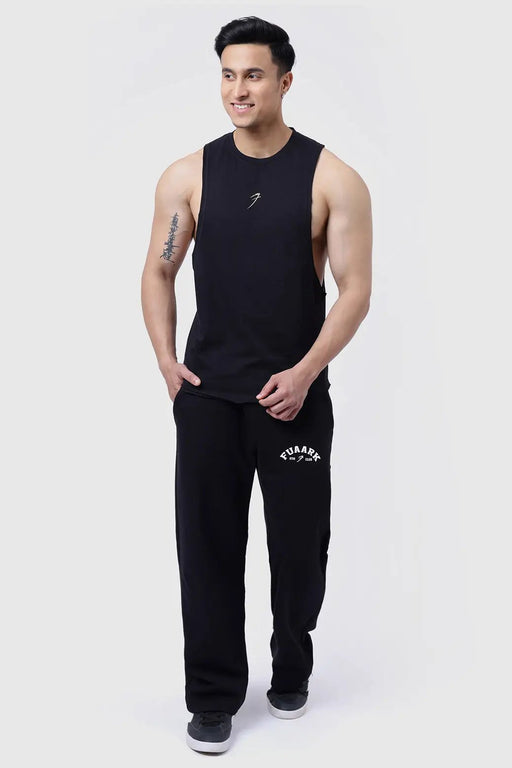 Drift Deep Arm Tank Black by Fuaark Nz