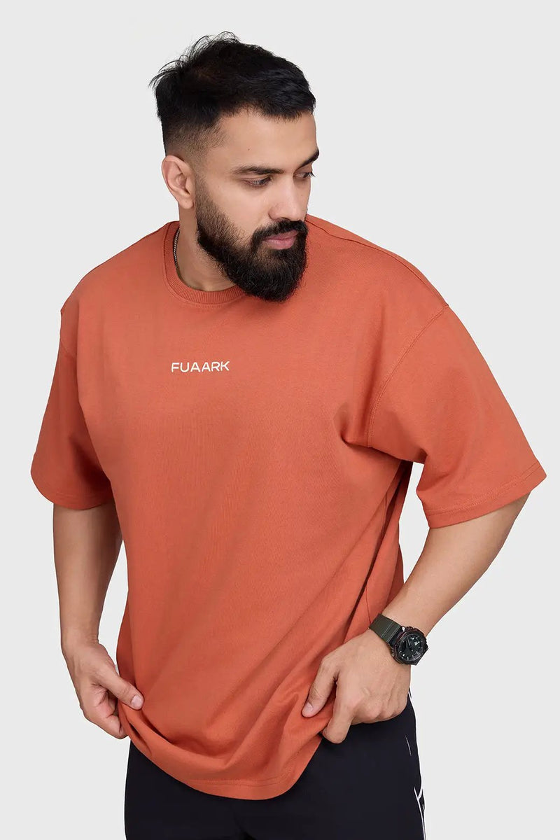 Element Oversized T-shirts Rust by Fuaark Nz