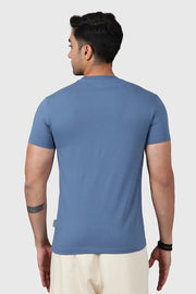 Legacy Crew Neck T-shirt Dusk Blue by Fuaark Nz