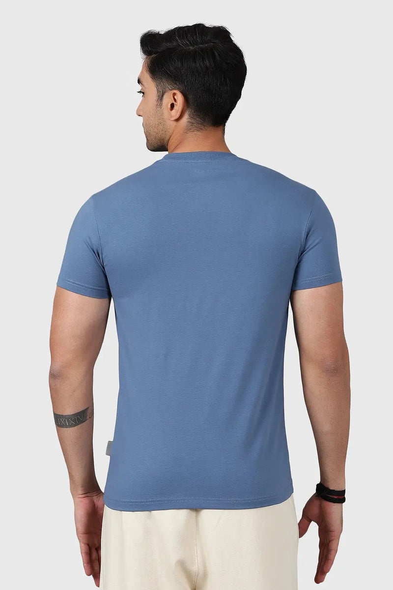Legacy Crew Neck T-shirt Dusk Blue by Fuaark Nz