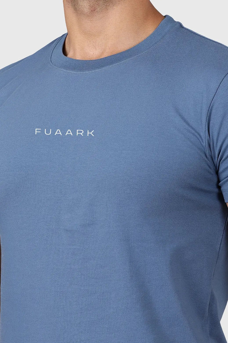 Legacy Crew Neck T-shirt Dusk Blue by Fuaark Nz