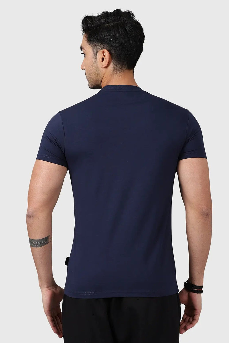 Legacy Crew Neck T-shirt Navy by Fuaark Nz