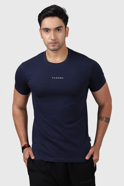 Legacy Crew Neck T-shirt Navy by Fuaark Nz