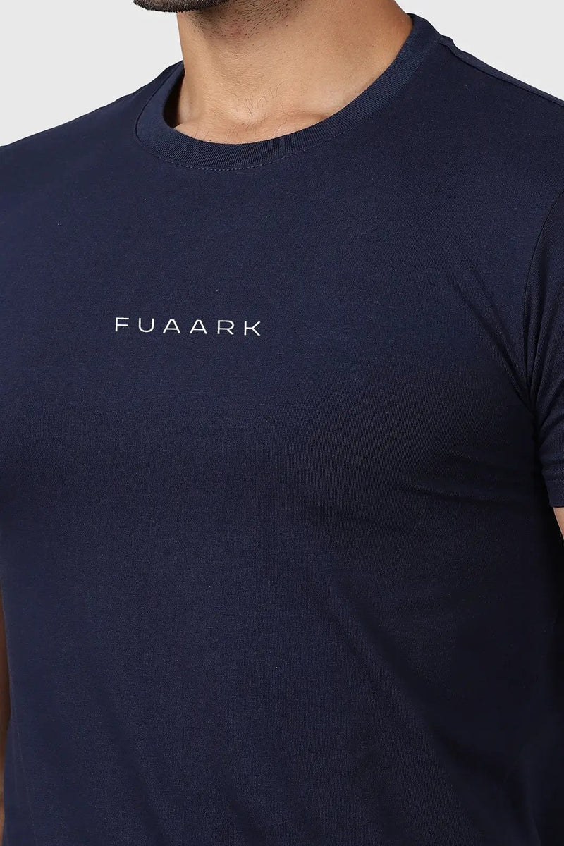 Legacy Crew Neck T-shirt Navy by Fuaark Nz