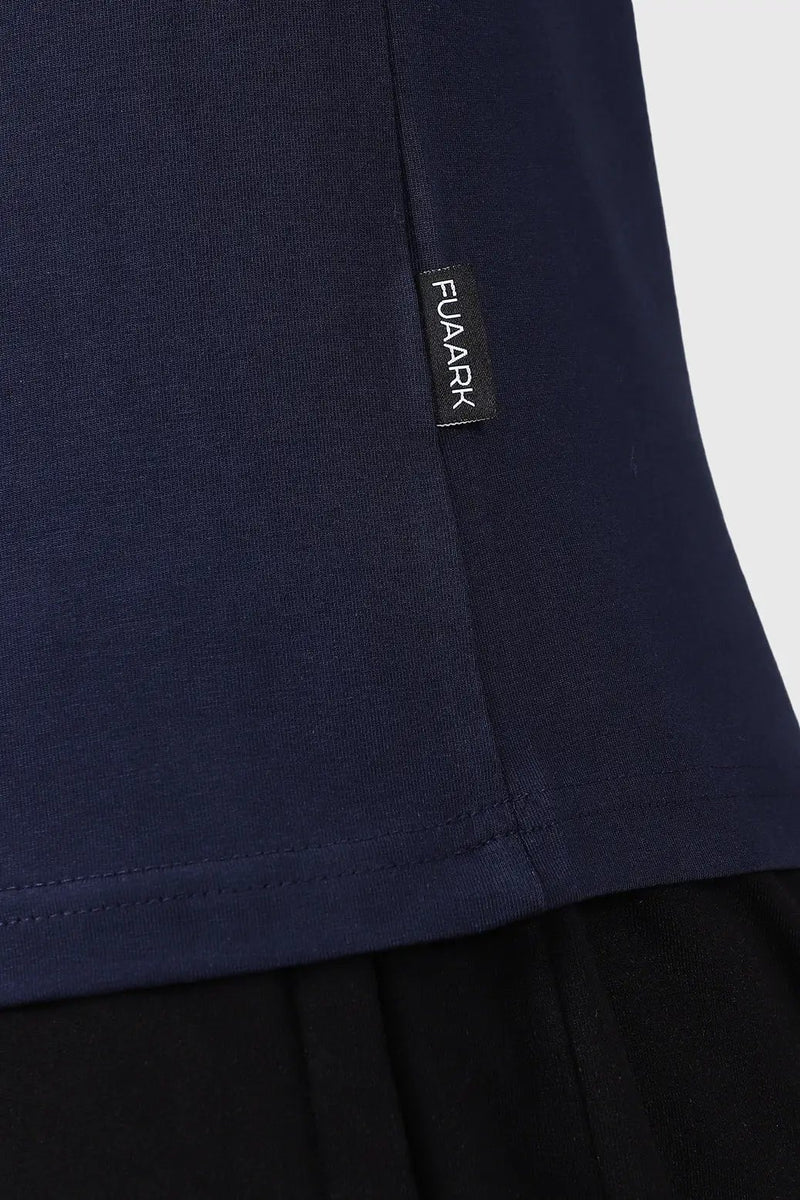 Legacy Crew Neck T-shirt Navy by Fuaark Nz
