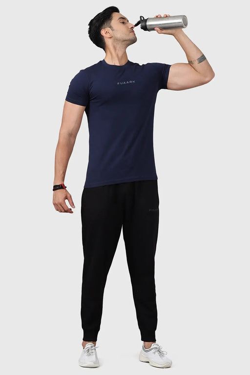 Legacy Crew Neck T-shirt Navy by Fuaark Nz