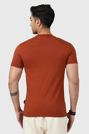 Legacy Crew Neck T-shirt Salsa Brown by Fuaark Nz