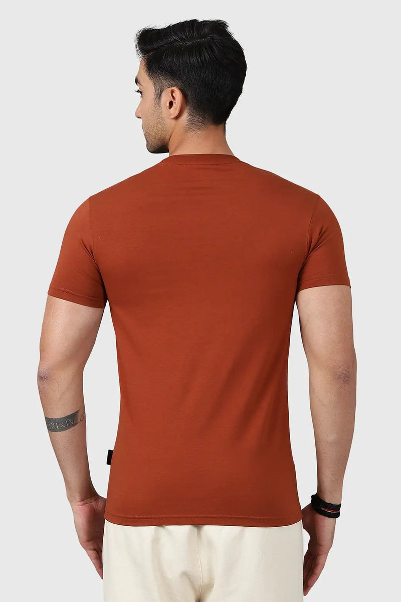 Legacy Crew Neck T-shirt Salsa Brown by Fuaark Nz