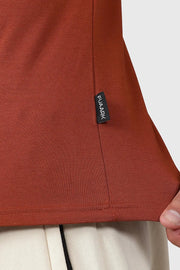 Legacy Crew Neck T-shirt Salsa Brown by Fuaark Nz