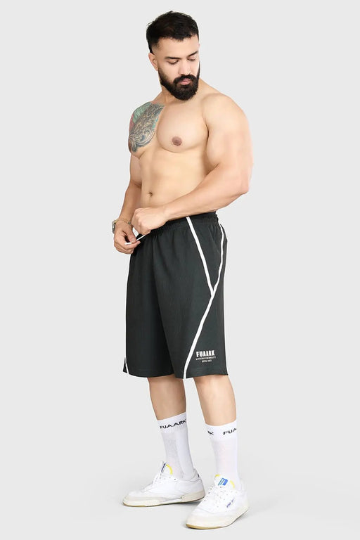 Drip Oversized Shorts Olive by Fuaark Nz
