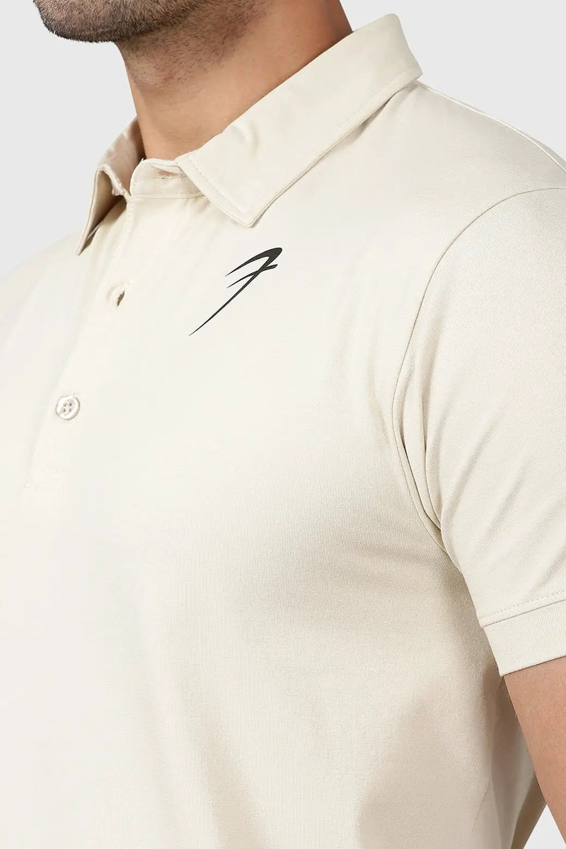 Polo T-shirt Beige by Fuaark Nz