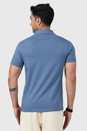 Polo T-shirt Dusk Blue by Fuaark Nz