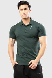Polo T-shirt Green by Fuaark Nz
