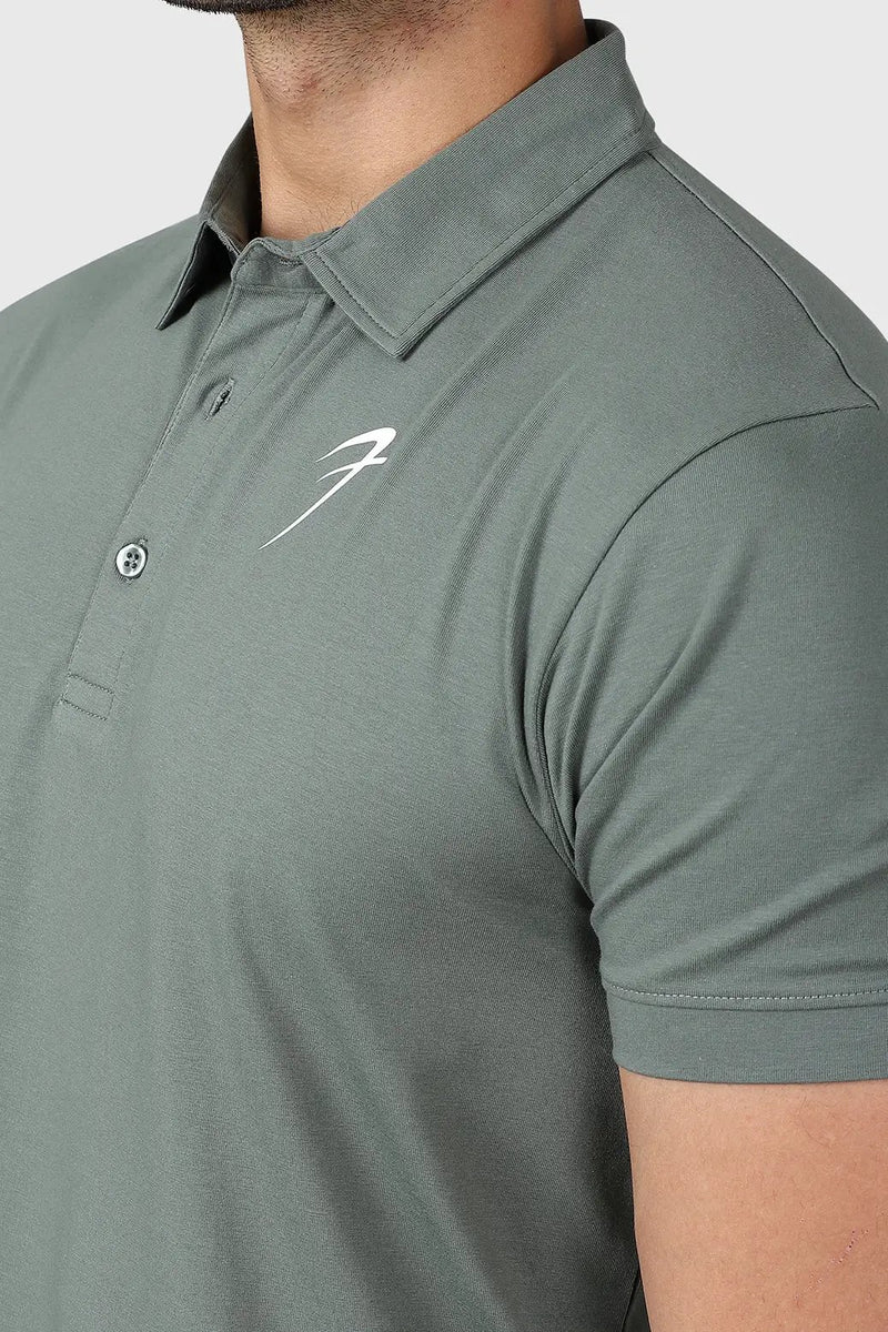 Polo T-shirt Sage Green by Fuaark Nz