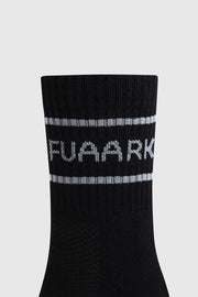Legacy Quarter Socks Black/White by Fuaark Nz