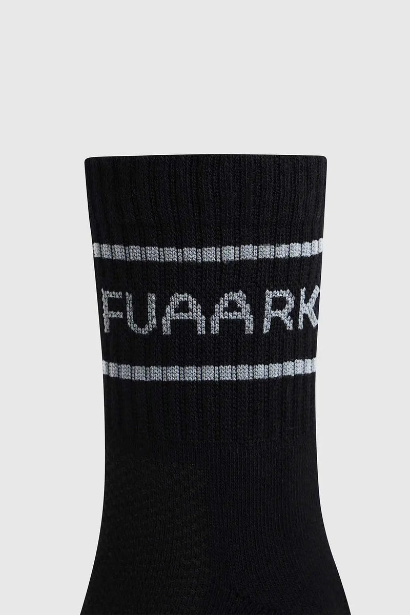 Legacy Quarter Socks Black/White by Fuaark Nz