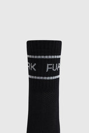 Legacy Quarter Socks Black/White by Fuaark Nz