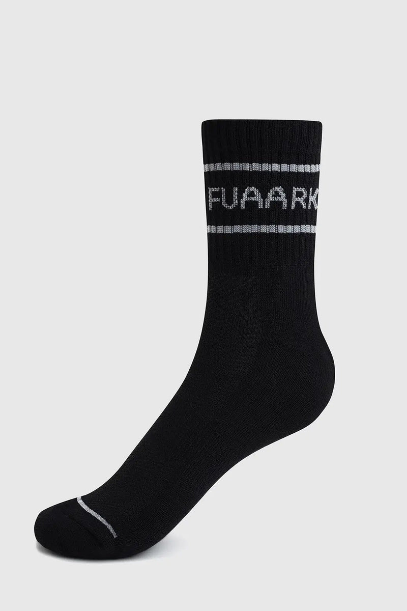 Legacy Quarter Socks Black/White by Fuaark Nz