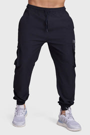 Script Cargo Joggers Black by Fuaark Nz