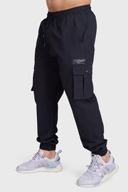 Script Cargo Joggers Black by Fuaark Nz