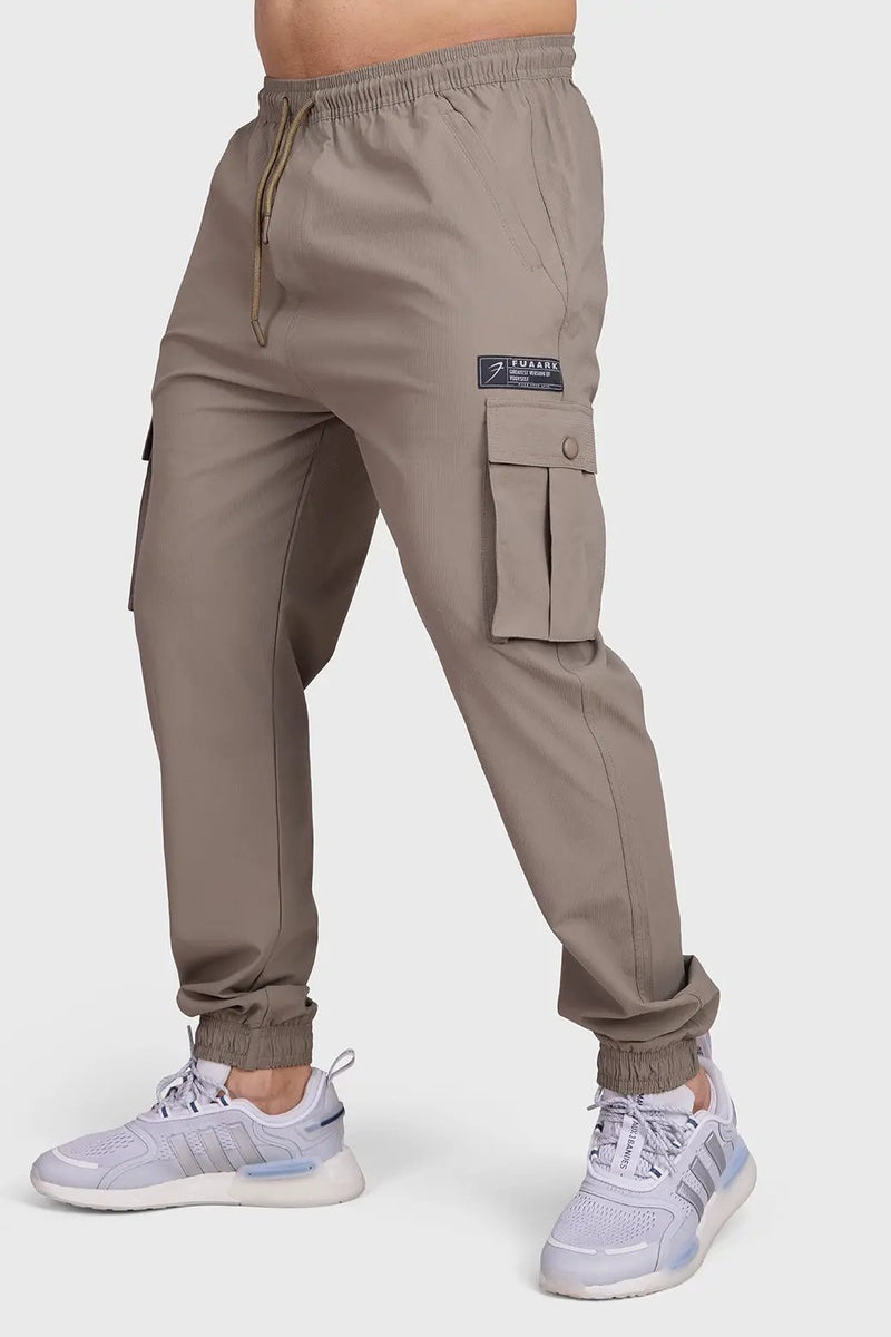 Script Cargo Joggers Brown by Fuaark Nz