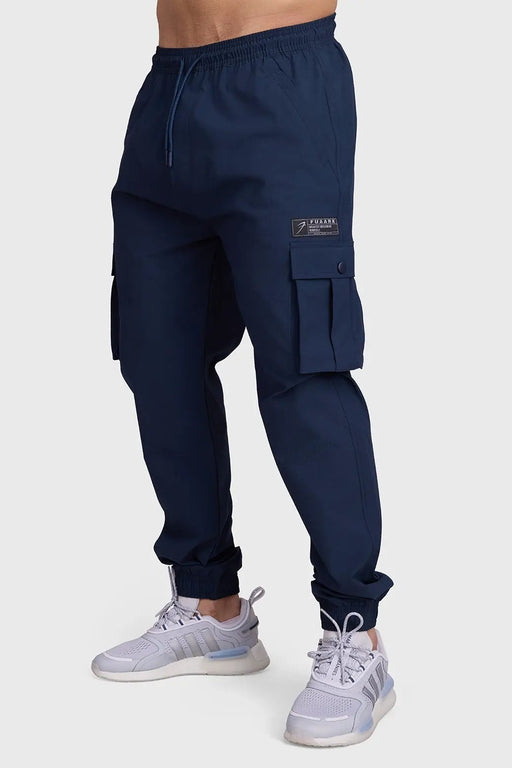 Script Cargo Joggers Dark Navy by Fuaark Nz