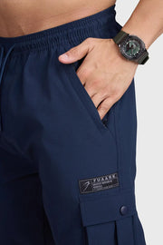 Script Cargo Joggers Dark Navy by Fuaark Nz