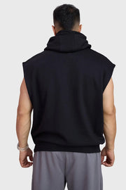 Signature Cap Sleeves Hoodie Black by Fuaark Nz