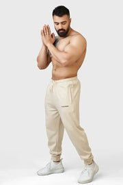 Signature Oversized Joggers Beige by Fuaark Nz