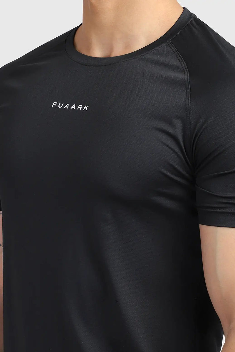 Sleek T-shirt Black / Fuaark by Fuaark Nz