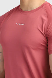 Sleek T-shirt Deep Red by Fuaark Nz