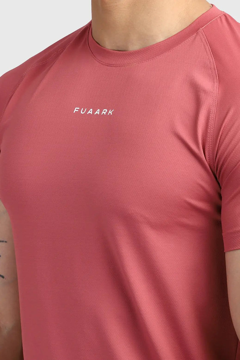 Sleek T-shirt Deep Red by Fuaark Nz