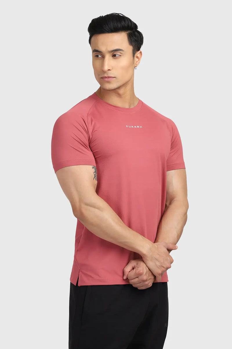 Sleek T-shirt Deep Red by Fuaark Nz