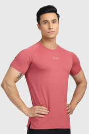 Sleek T-shirt Deep Red by Fuaark Nz