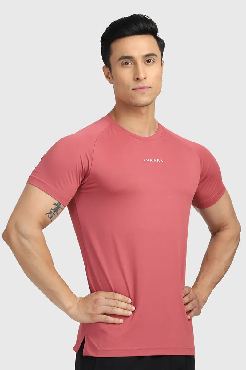 Sleek T-shirt Deep Red by Fuaark Nz