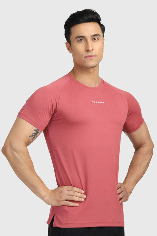 Sleek T-shirt Deep Red by Fuaark Nz
