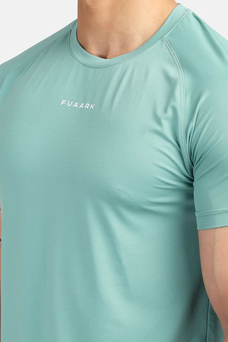Sleek T-shirt Green by Fuaark Nz
