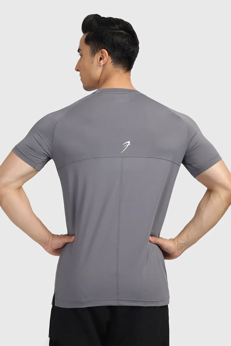Sleek T-shirt Grey by Fuaark Nz