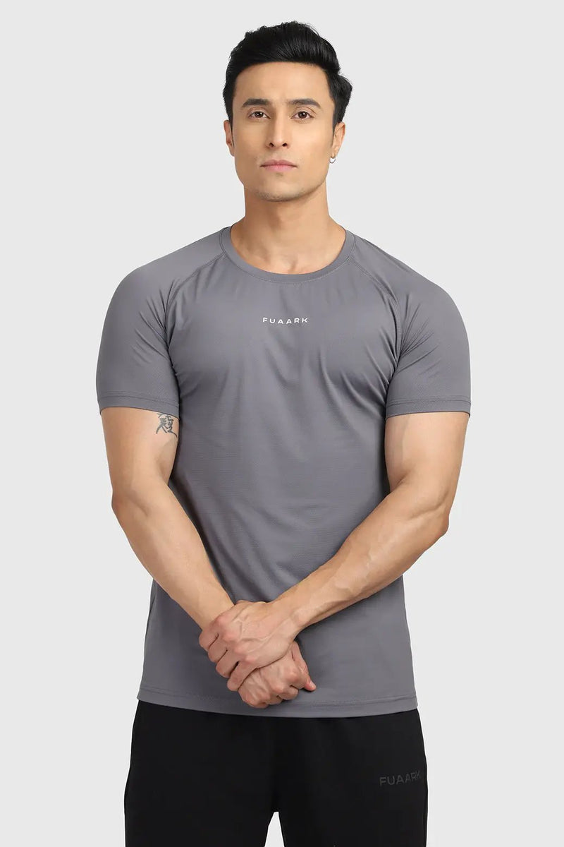 Sleek T-shirt Grey by Fuaark Nz