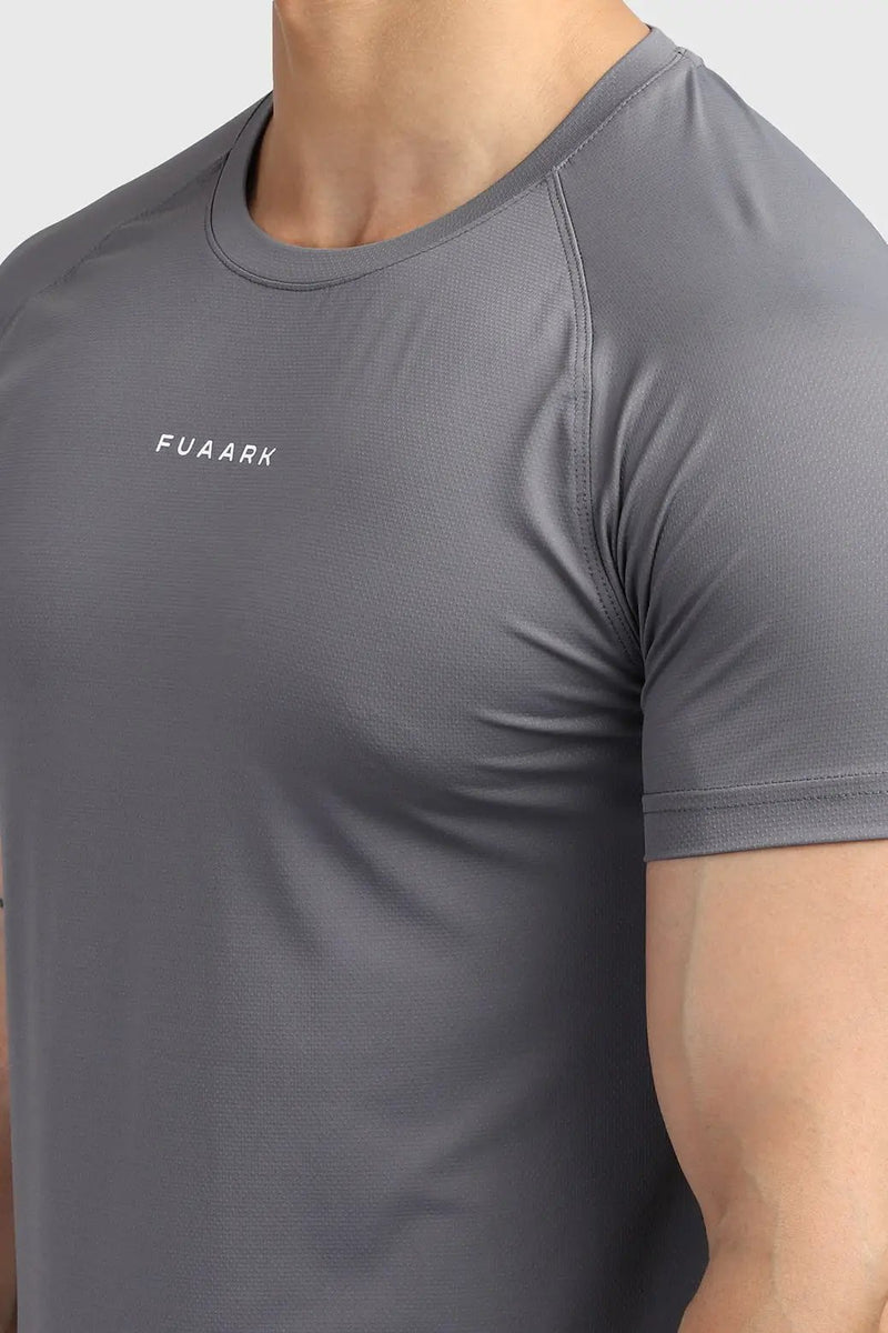 Sleek T-shirt Grey by Fuaark Nz