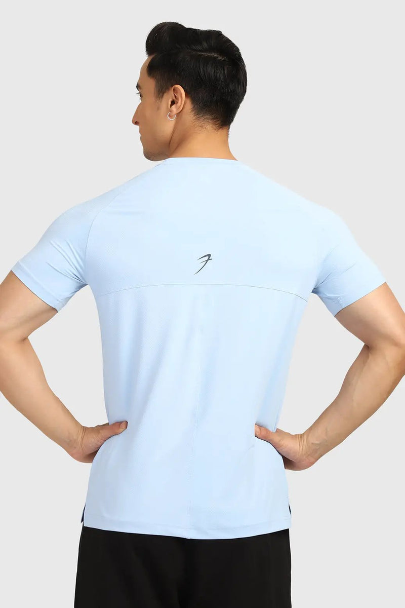 Sleek T-shirt Sky Blue by Fuaark Nz