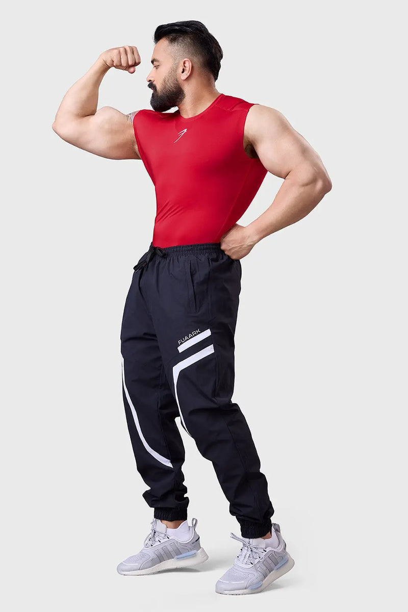 Compression Sleeveless Tank Red by Fuaark Nz