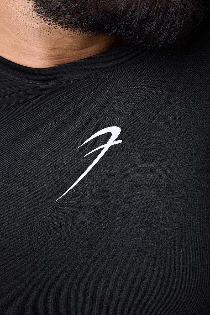 Compression Sleeveless Tank Black by Fuaark Nz