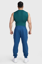Compression Sleeveless Tank Emerald Green by Fuaark Nz