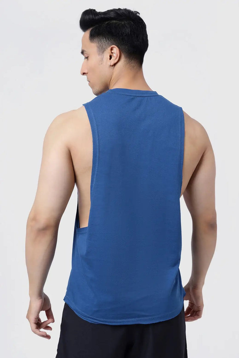 Drift Deep Arm Tank Teal by Fuaark Nz