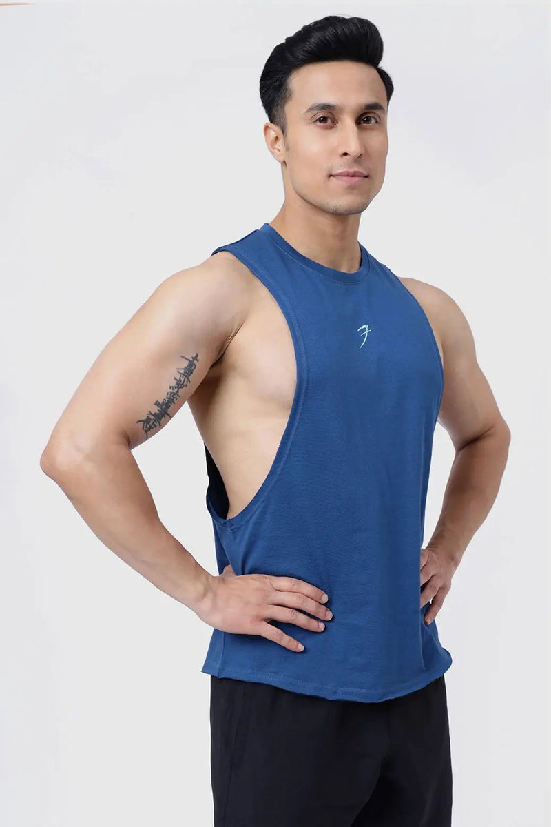 Drift Deep Arm Tank Teal by Fuaark Nz