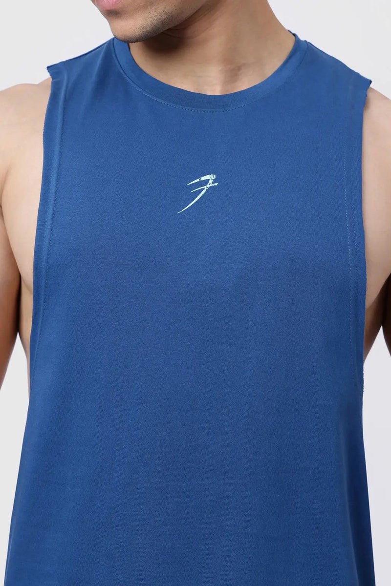 Drift Deep Arm Tank Teal by Fuaark Nz