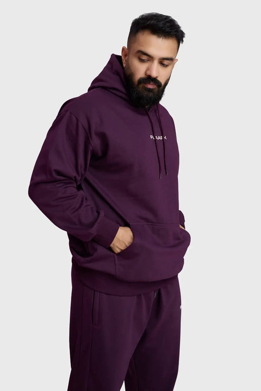 Signature Oversized Hoodie Plum by Fuaark Nz